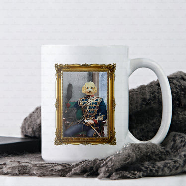Personalized Dog Gift Idea - Royal Dog's Portrait 49 For Dog Lovers - White Mug
